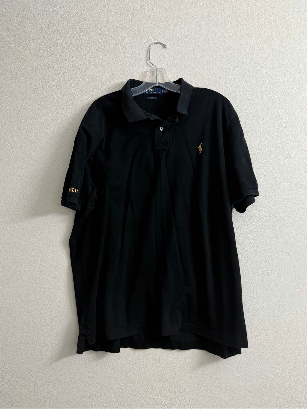 Polo Ralph Lauren Classic Fit Iconic Mesh Cotton Polo Shirt Men’s XL Black